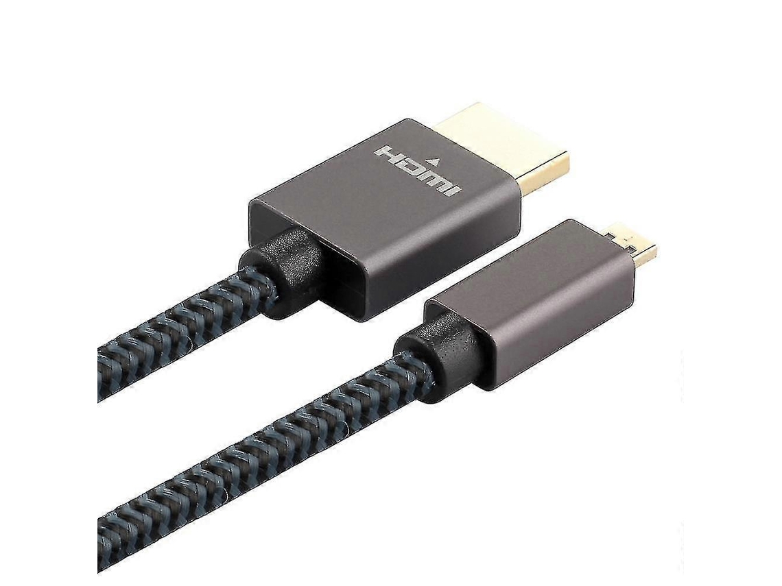 Cabo Micro Hdmi para 2.0 Macho de 3m 4k 60hz Celular, Câmera Digital, Pc e Projetor AQUAFORGE