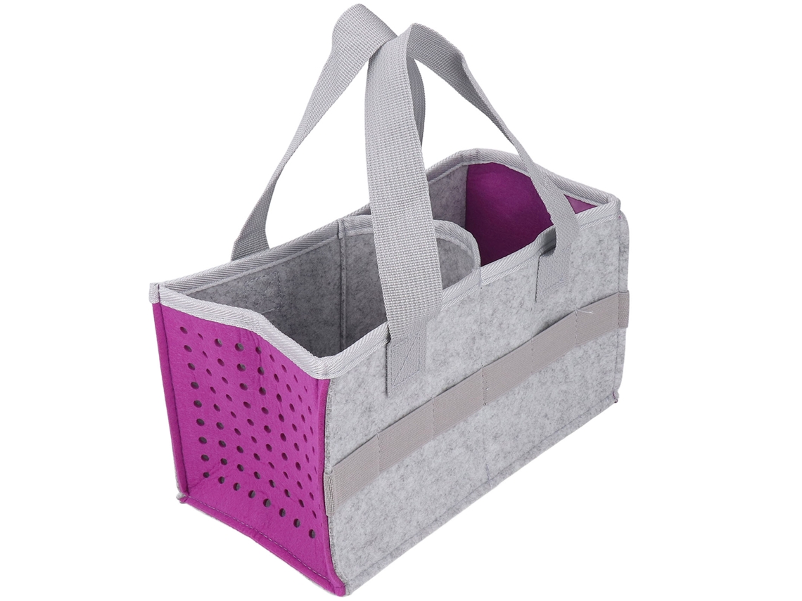 Estojo De Transporte Feltro Para Conjunto Inicial Toniebox Player Com 6 Correias Roxo