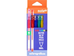 Conjunto 6 Canetas de Tinta Gel Glitter NOTE!