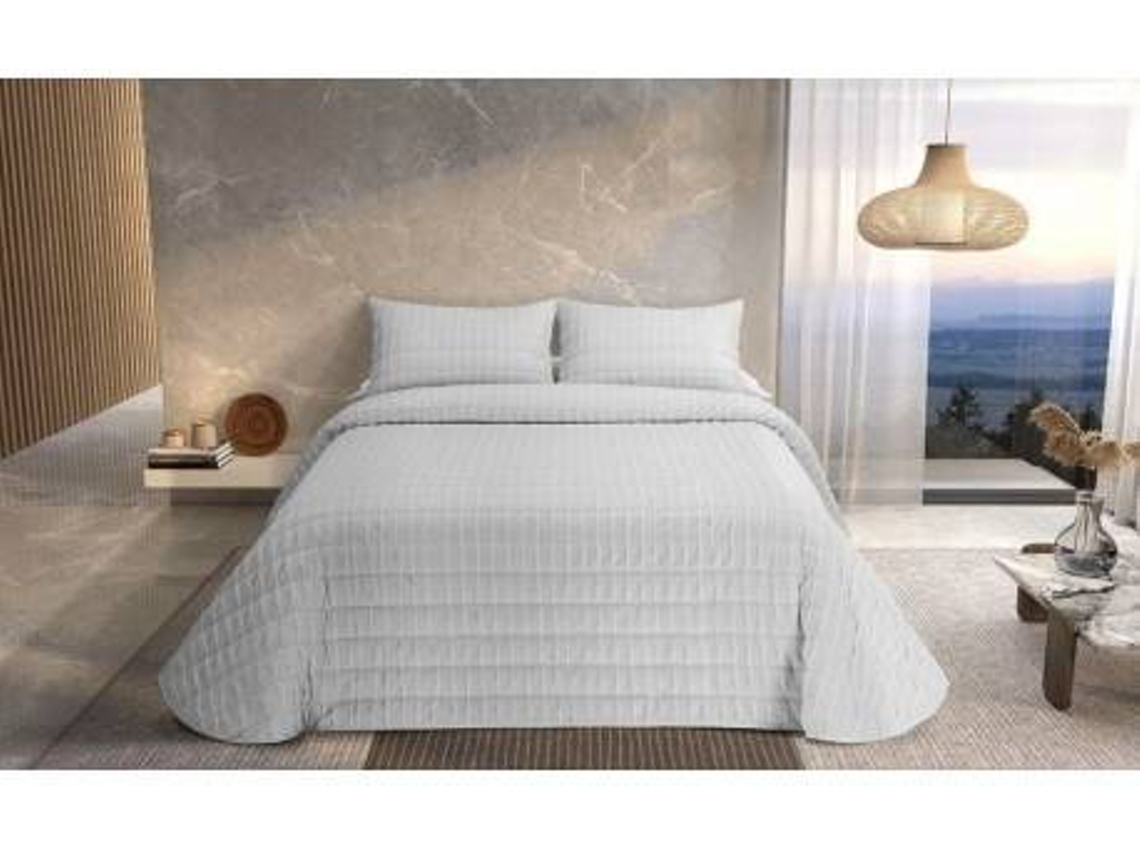 Colcha Pierre Cardin Ondas Branco 180 cm