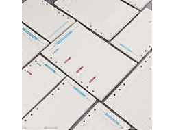 40 folhas de papel A6 com 6 furos para caderno, planejador, diário e agenda Slowmoose (todos os diários)
