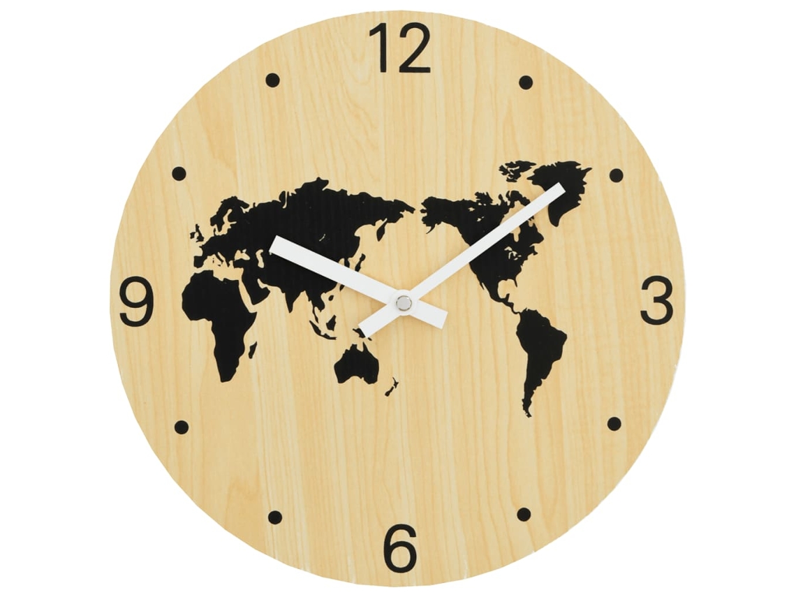 Wall Clock, Wall Clocks Vidaxl Amarelo Madeira Processada (n/a)
