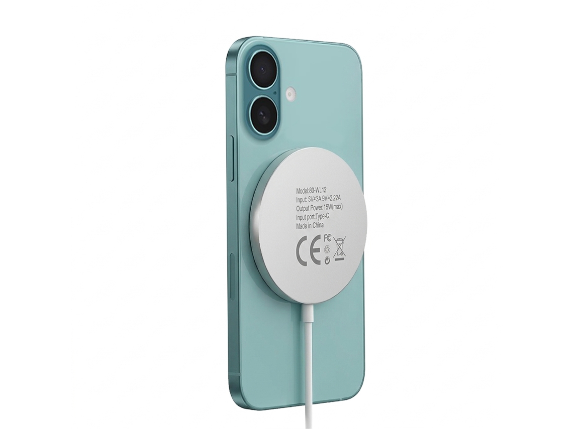 Mayaxess Carregador Magnético Para Iphone 16 Series - 15w Branco