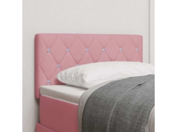 Vidaxl Cabeceira Rosa 80 Cm Veludo