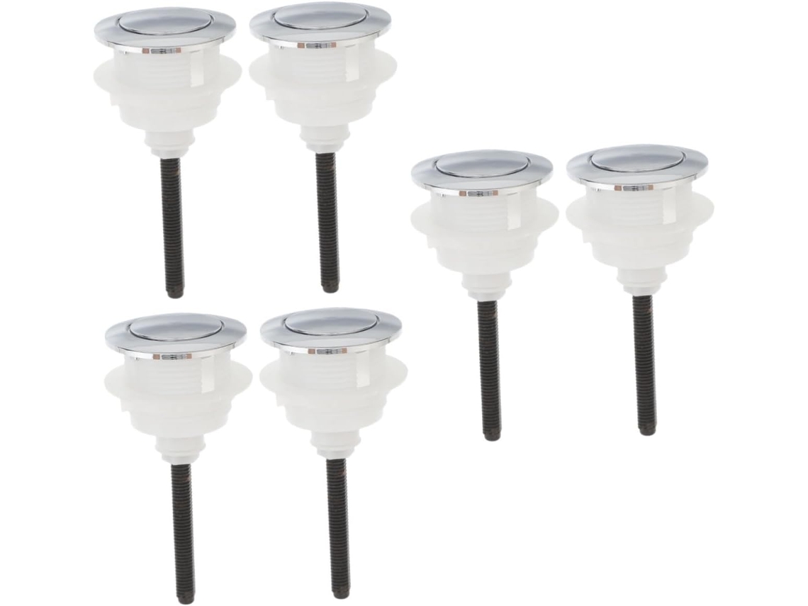 Kit De Substituição 6 Peças Para Botões Descarga Vaso Sanitário,instalação Simples Com Botão...