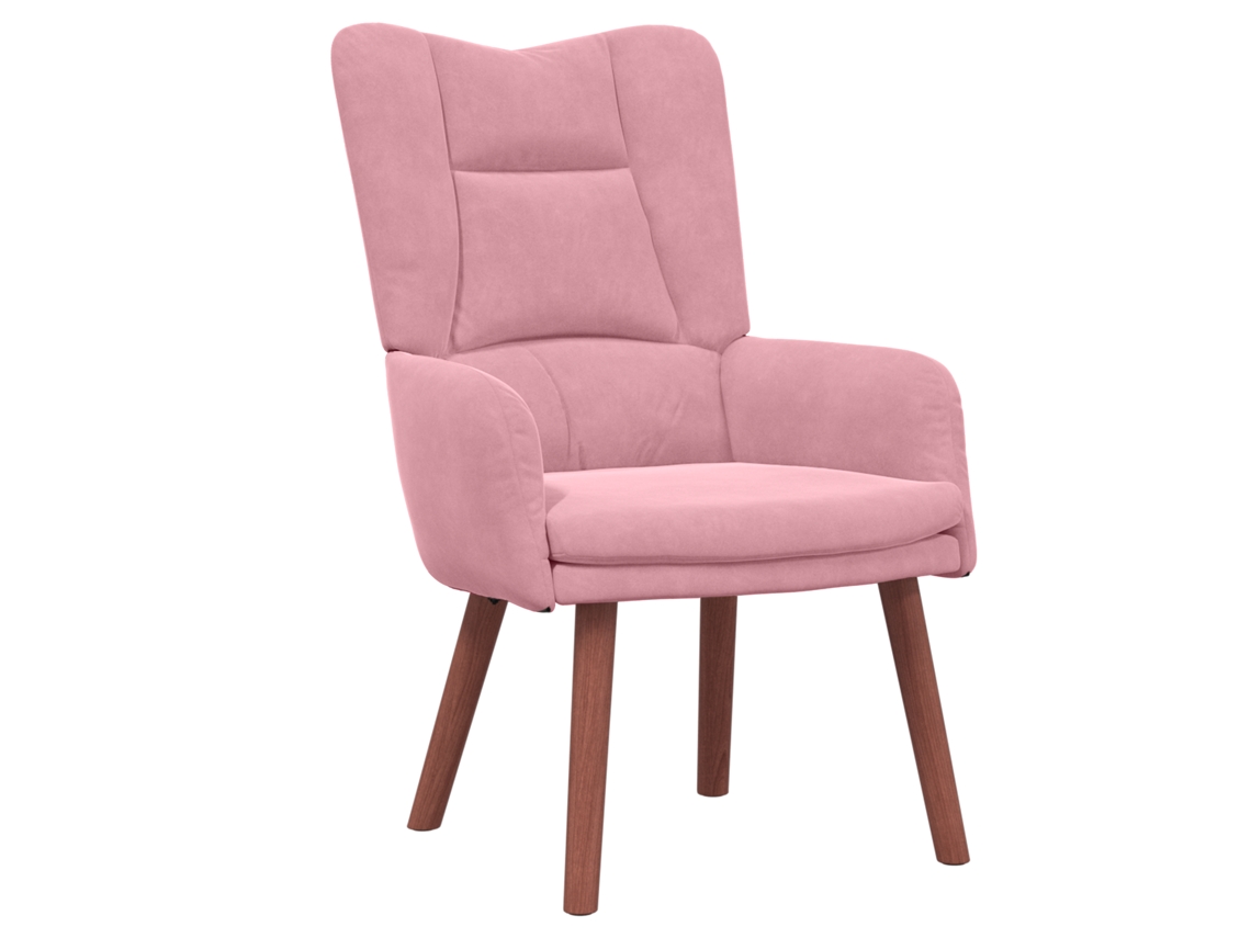 Poltrona Rosa Moderna Para Sala De Estar Vidaxl Rosa