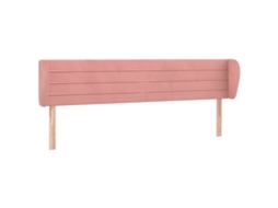 Cabeceira de Cama C/ Abas Veludo 203x23x78/88 Cm Rosa MAISON EXCLUSIVE