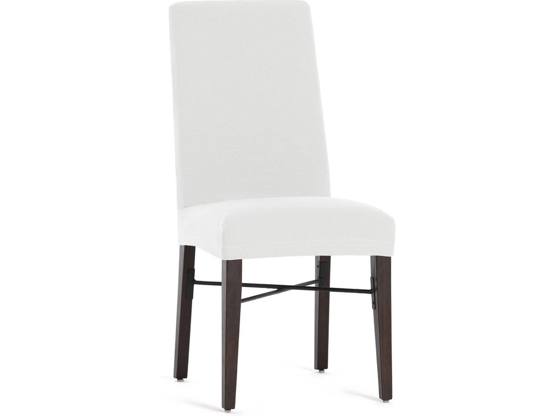 Capa de Cadeira EYSA Premium Bronx Pack de 2 Capas Tejido Multielástico (50 x 50 x 55 cm - Poliéster - Branco)