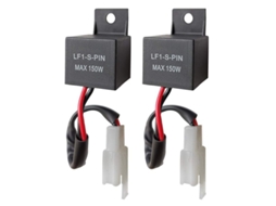 2pcs Relé Flash Led 12v 2pin Lf1 S pin para Carros e Motos, 0.1w 150w
