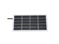Painel Solar 2w 5v Com Porta Dc Diy Impermeável Para Bateria 3.7v Preto