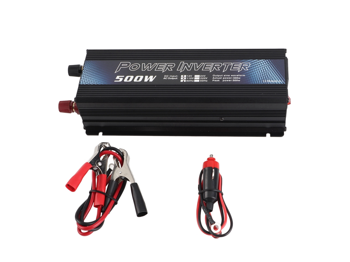 Inversor De Energia Para Carro 500w Sine Wave Conversor 12v Dc Para Ac Com Usb E Cooler