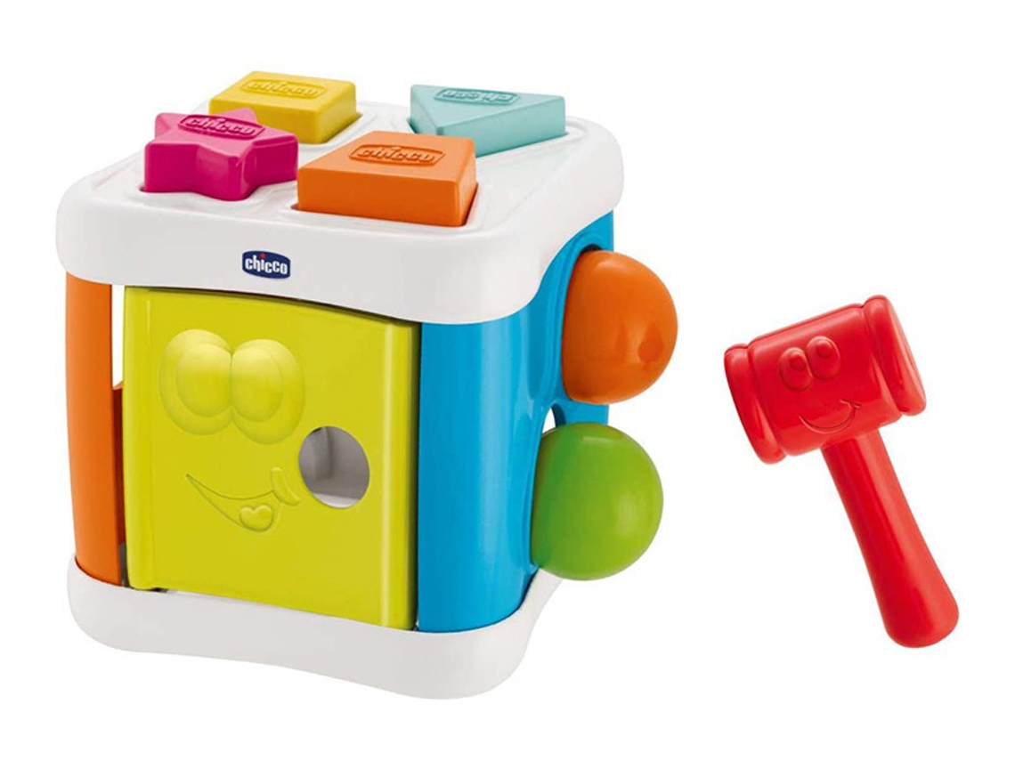 Jogo Didático CHICCO Multicubo encaixável 2 em 1 (Idade Mínima Recomendada: 12 meses)