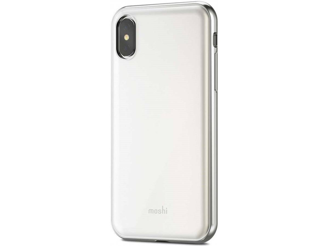 Capa iPhone X, XS MOSHI iGlaze Branco