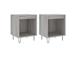 Conjunto de Mesas de Cabeceira 2pcs Derivados de Madeira Cinzento Sonoma MAISON EXCLUSIVE