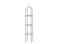 Coluna Rosa Romântica, Obelisco, Altura 190 Cm, Ø 38 Cm Preto 1 Peça