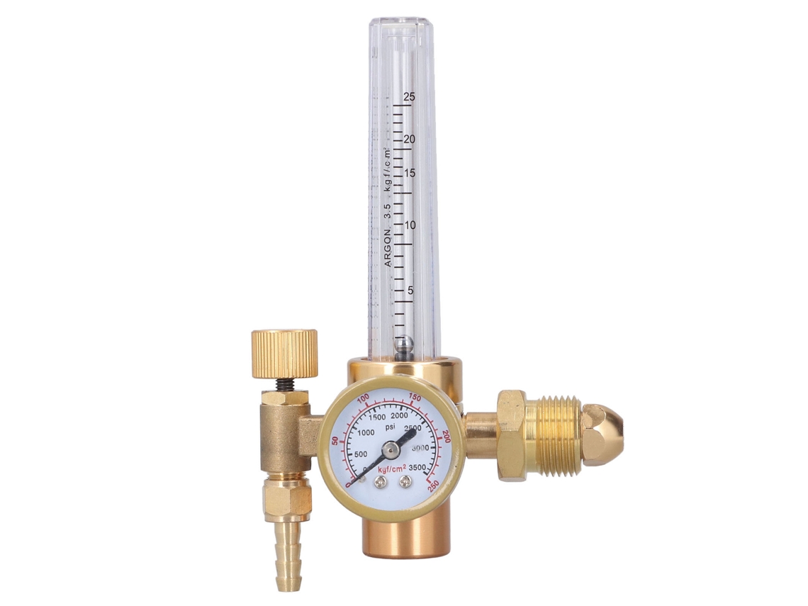 Regulador De Gas Para Soldador Medidor De Flujo Argón Válvula Mig Flowmeter Accesorio De Soldadura Latón
