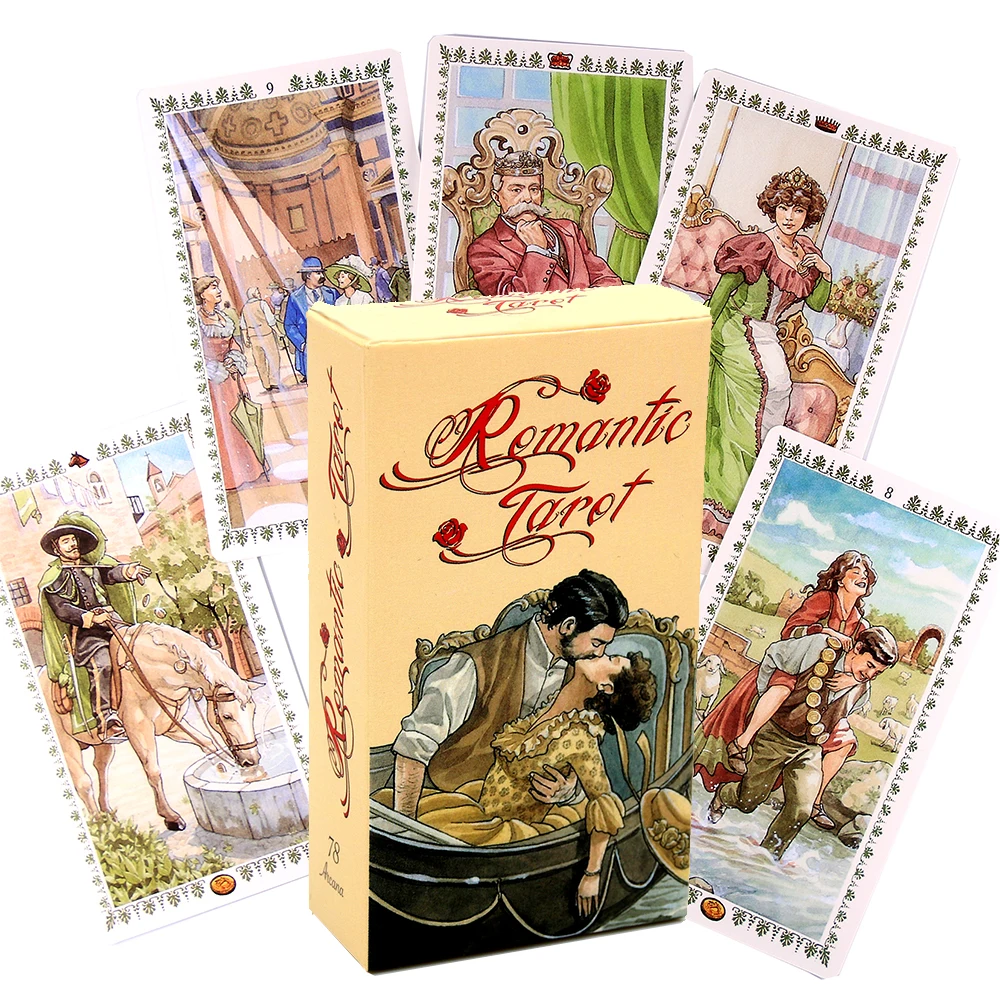 Baralho De Tarô Romântico Com 78 Cartas, Adivinhação, Oráculo, Jogo De Tabuleiro Para Festas, Cartas De Jogar
