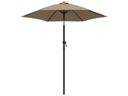 Parasol, Parasols Vidaxl Cinzento-acastanhado Tecido (n/a)