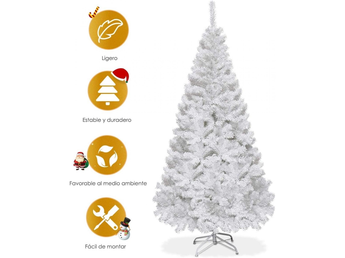 Árvore de Natal Branco 210Cm Árvore de Natal Artificial SELEOK
