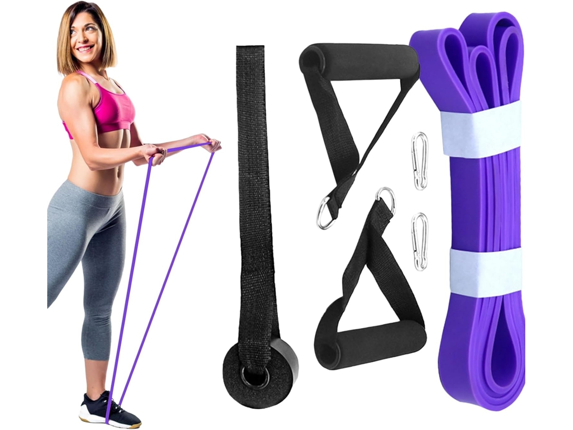 Conjunto De Faixas Elásticas Látex Para Alongamento E Exercícios | Faixa Elástica Treinamento Muscular