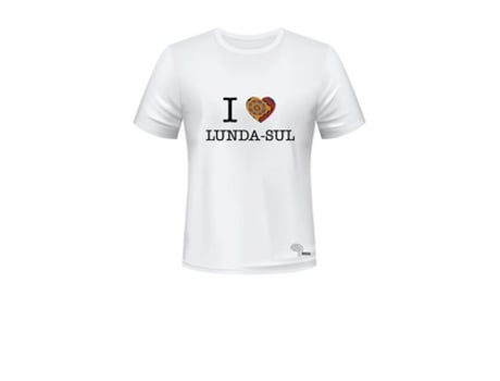 T-shirt Unissexo MESSU I Love Lunda-Sul XXL