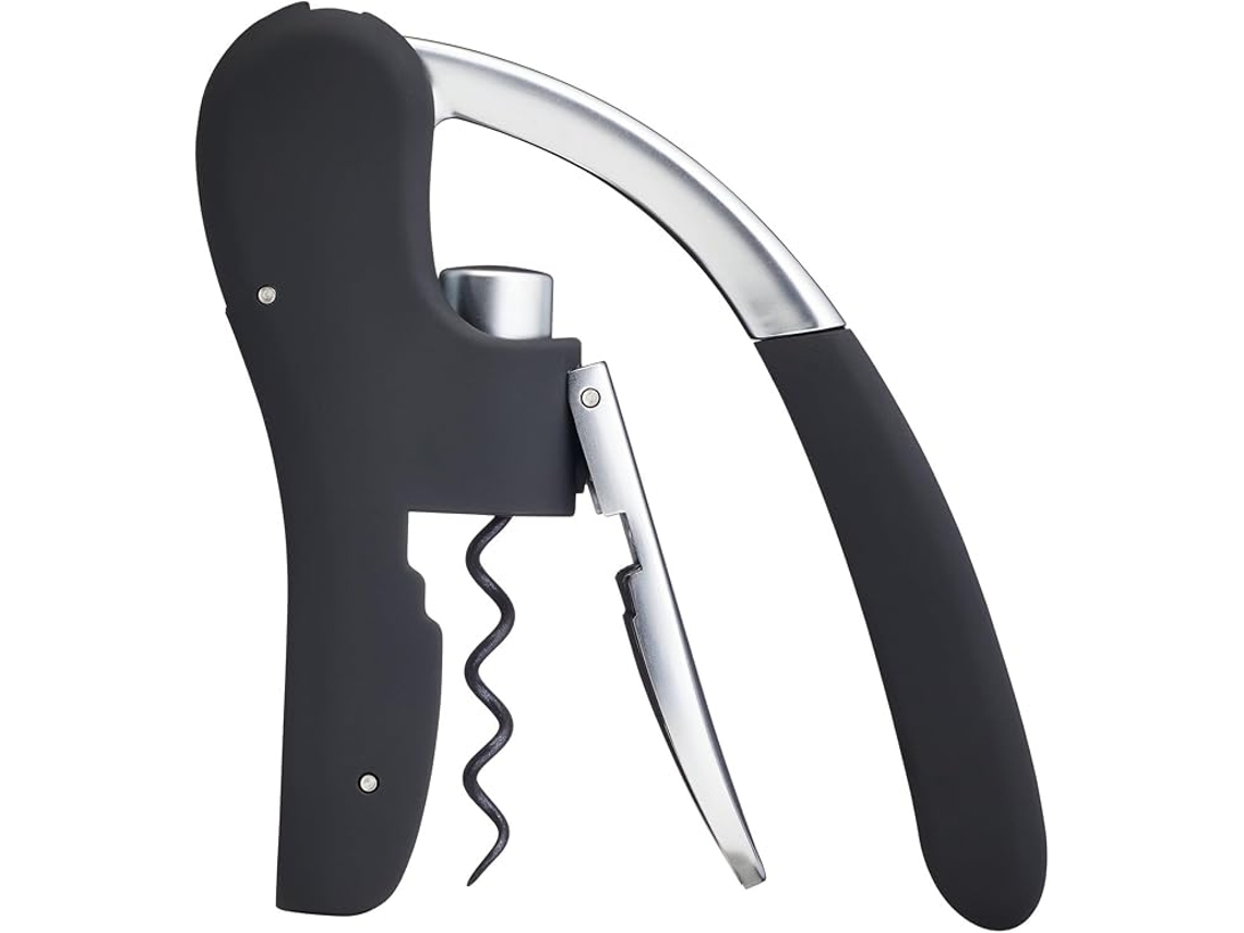 Abridor de Garrafas de Vinho Liga de Zinco Preto ZYBLSSBB