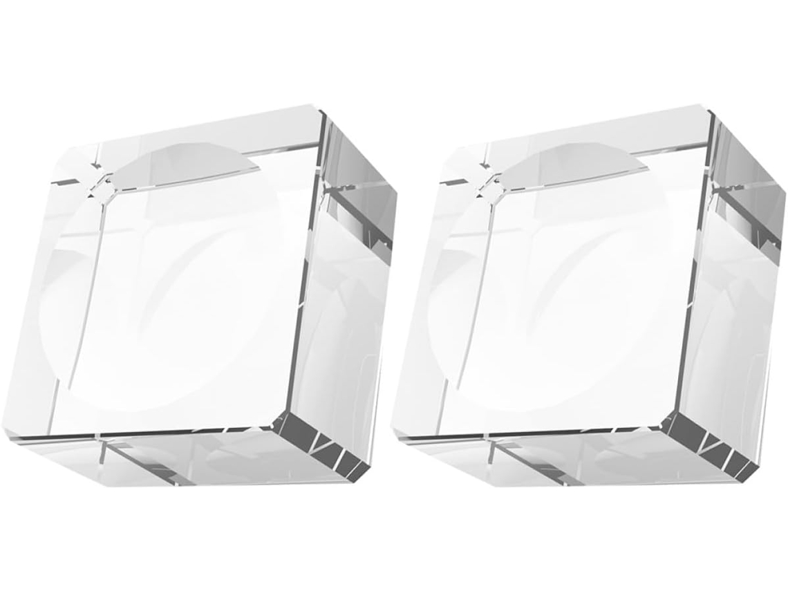 Vicasky Conjunto De 2-bases Vidro Transparente Com Design Côncavo Para Exibição Estável Bolas Decorativas Em Mesas E