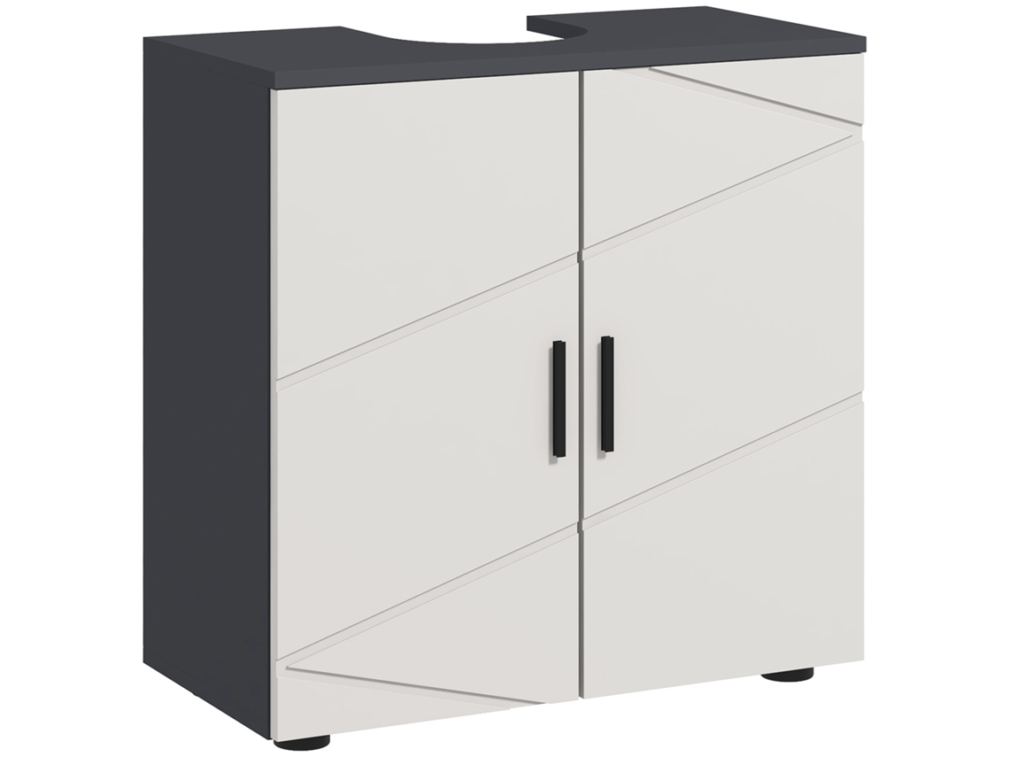 Móvel de Banheiro com 2 Portas, 60x30x60 Cm, Cinza | S/MARCA