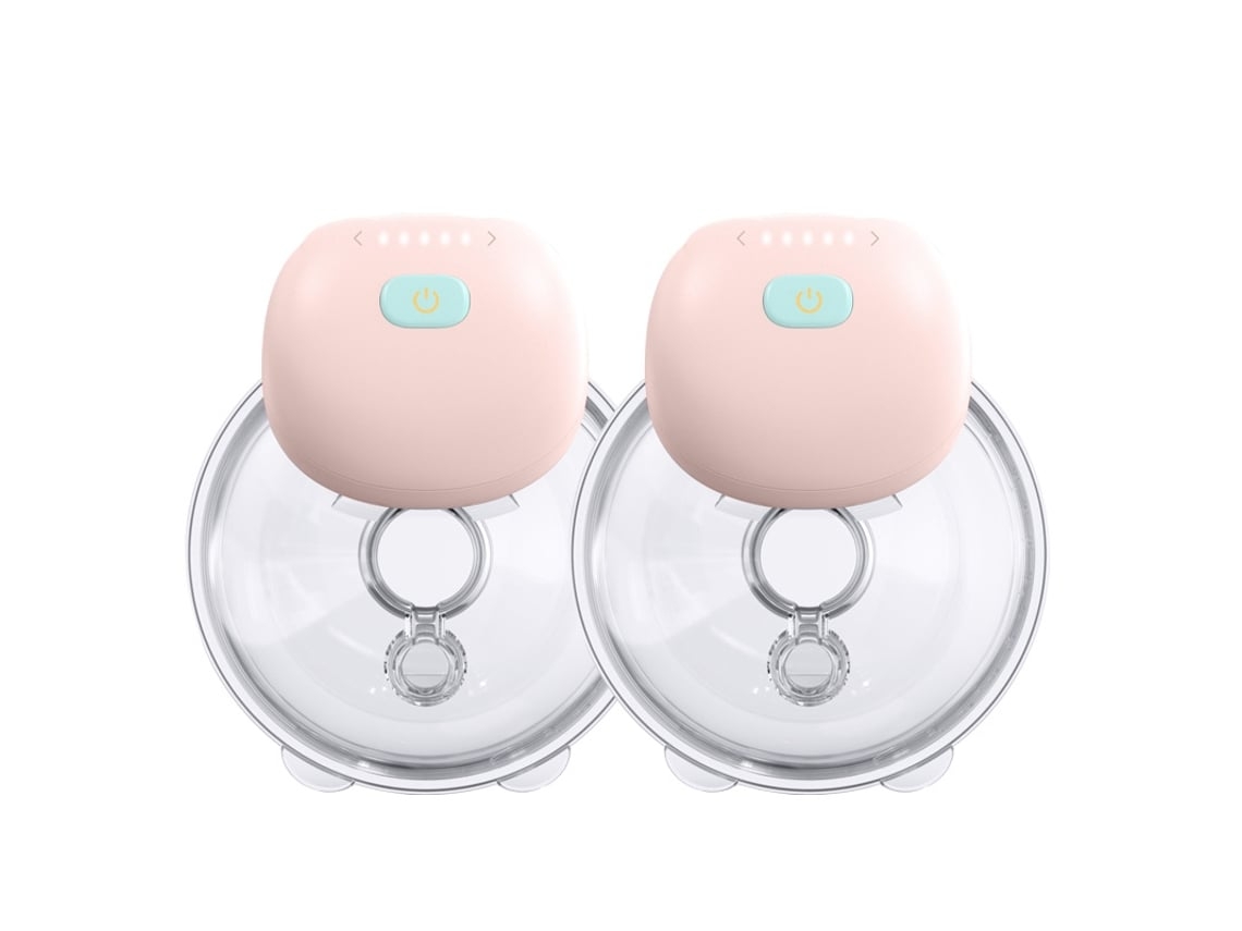 Bomba de tira elétrica dupla Leite, Bluetooth inteligente com 3 modos e 5 níveis de ajuste BRILVIBERA (rosa)