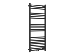 Radiador toalheiro Voss 574 W 21 tubos de aço 120x60cm Preto NEU.HAUS