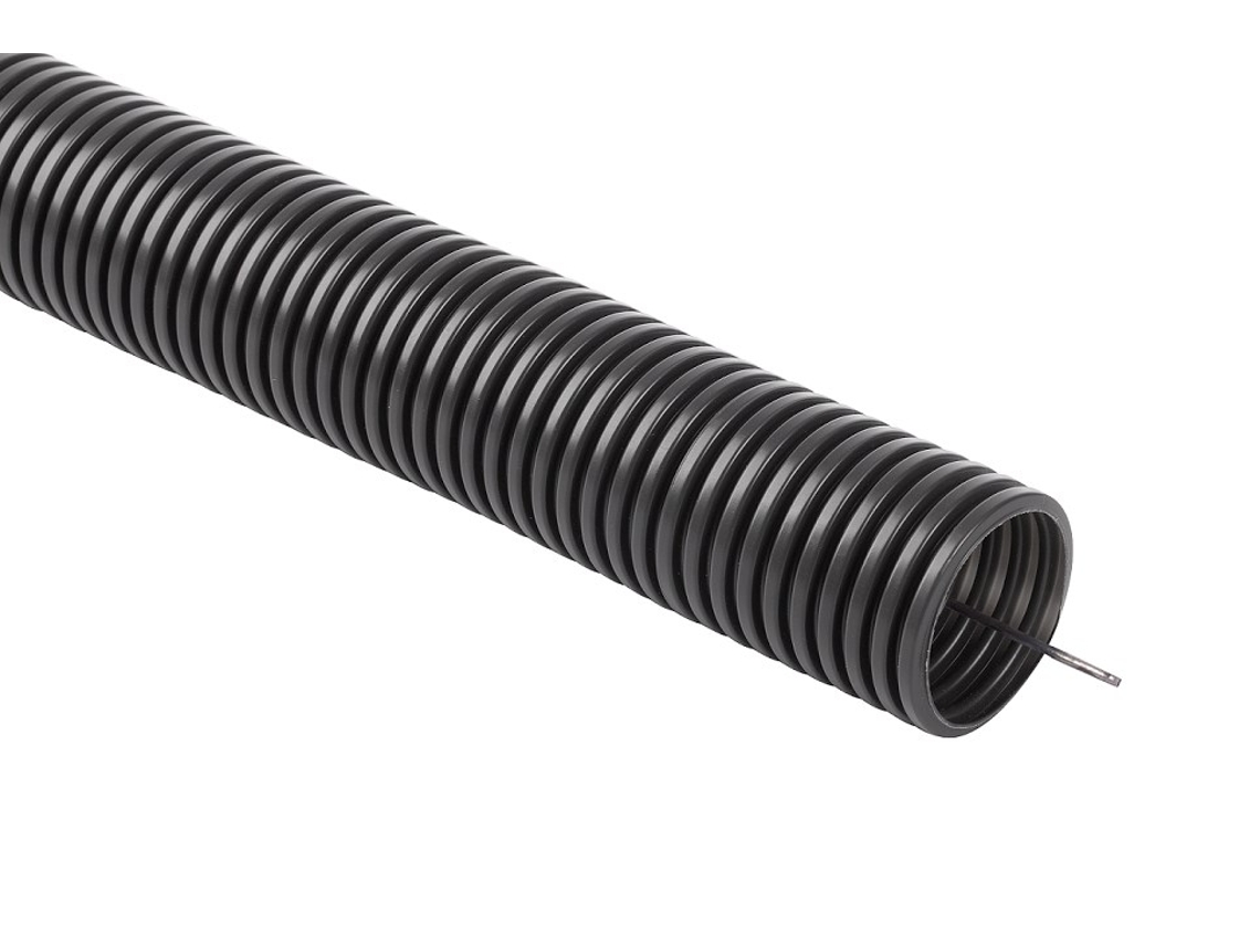 Tubo de instalação corrugado flexível, conduta em PVC, UV, 320n com comando à distância 16/12 50m