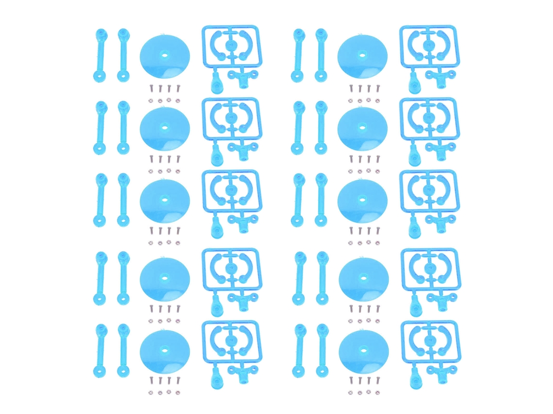 Base Para Figura De Ação 10pcs Suporte Plástico Transparente Azul Para Boneca Mini Modelo