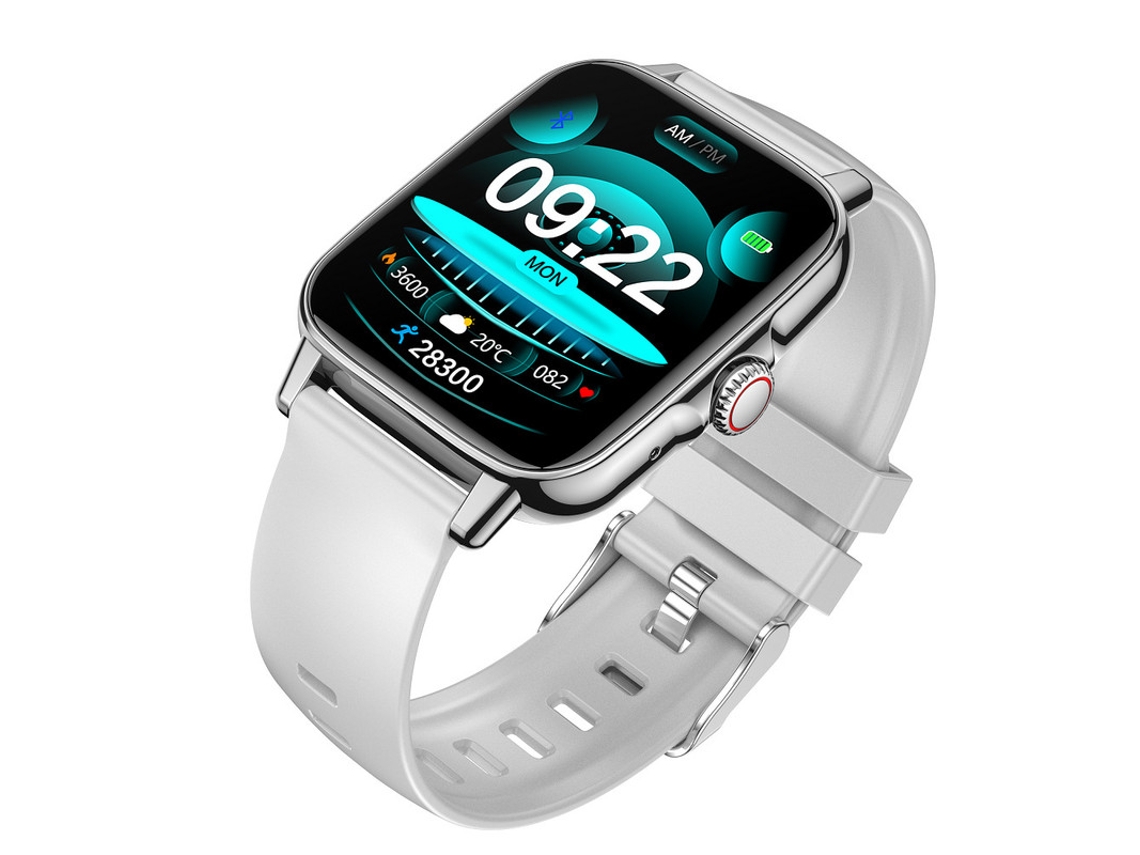 Minijogos Integrados Smart Watch SHAH ARPAN Prata