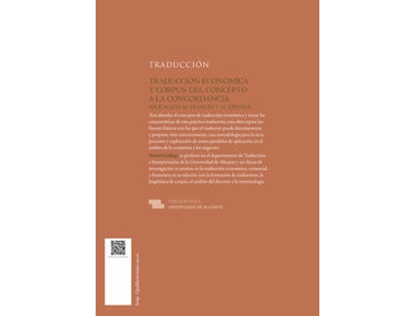 Livro Traducción Económica Y Corpus: Del Concepto A La Concordancia de Daniel Gallego Hernández (Espanhol)