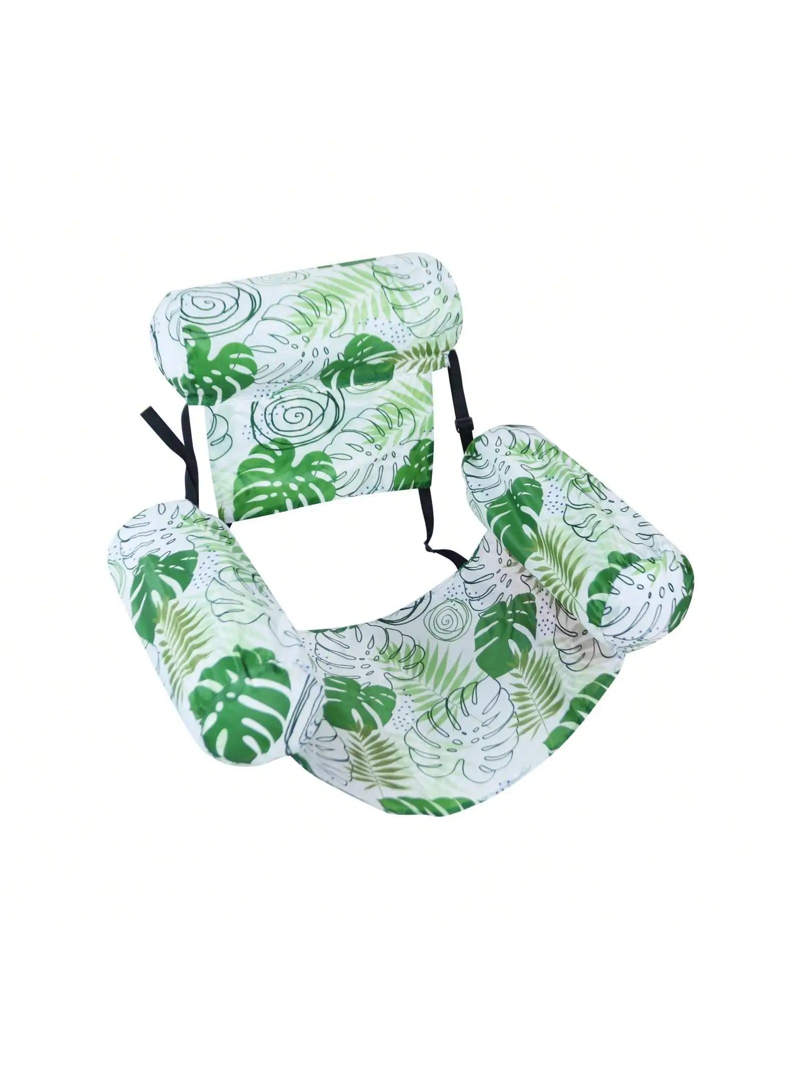 (Verde Claro) Rede Insuflável para Água com Apoios de Braços, Feita PVC, Espreguiçadeira Insuflável Flutuante