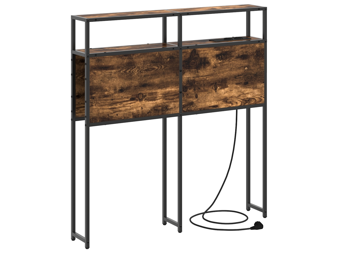 Conjunto 1 Armazenamento De Cabeceira Vidaxl Castanho Derivados De Madeira (98 Cm)
