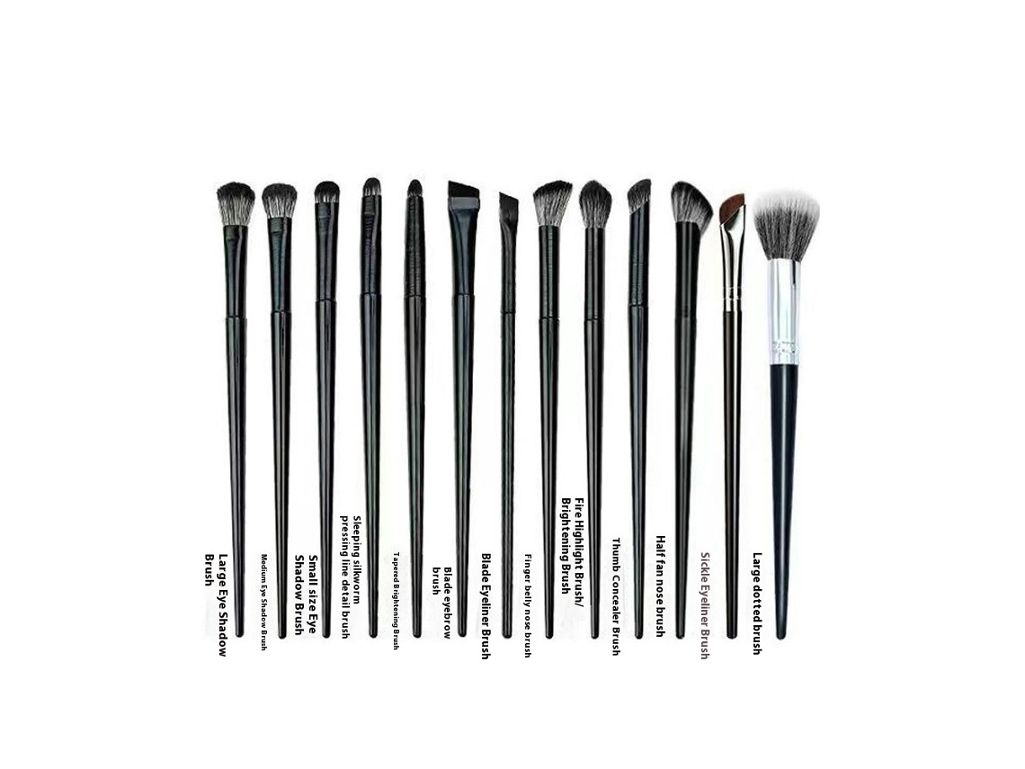 Conjunto de de 13 Peças Sombra Delineador Blush Pó Creme Cosméticos Pincel de Mistura FerramentaCor 1 LUUCOZK