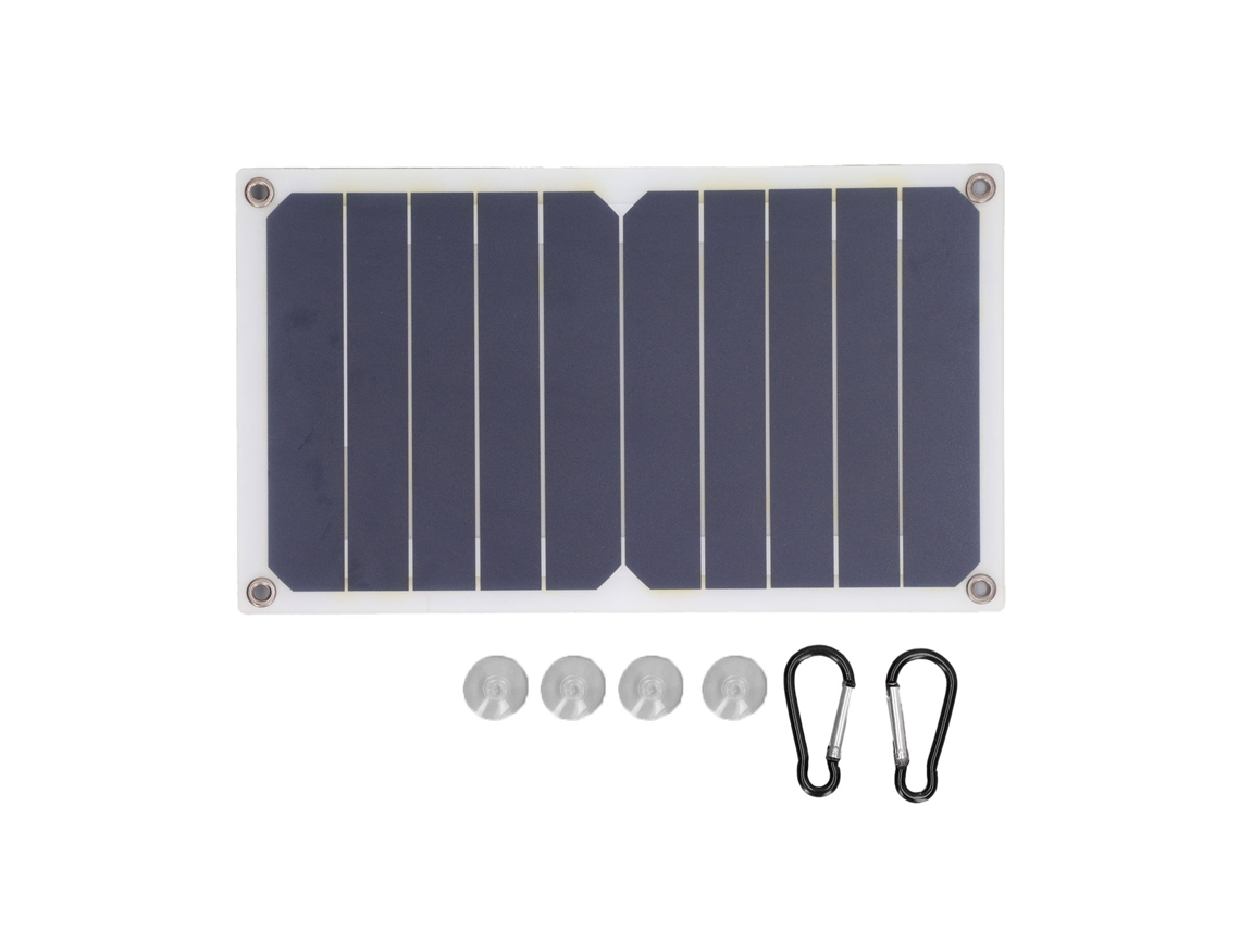 Painel Solar Portátil Laxiscreed 6w 5v Com Saída Regulada Para Exterior