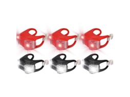 Luz De Segurança Led, 6 Pacotes De Luz De Bicicleta De Silicone Com Clipe, Farol Traseiro Para Bicicleta, Carrinho, Scooter, Luz Led Para Ci