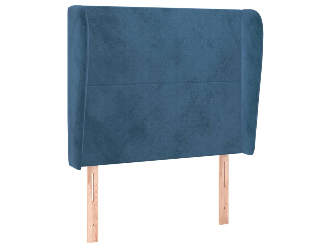 Cabeceira de cama VIDAXL Azul Veludo (83x23x128 cm )