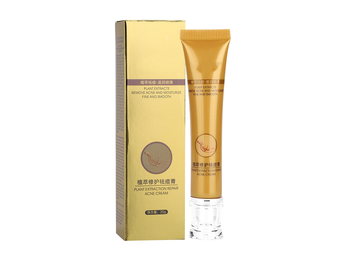 Creme Facial Com Extrato Vegetal Para Remoção De Acne E Reparo Da Pele
