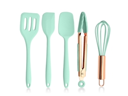 Conjunto de Utensílios de Silicone para Cozinha Espátula Integrada Clip para Alimentos Batedor de Ovos NEVEANCE