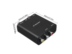 modulador RF YURU, conversor de vídeo para VHF, adaptador de sinal, demodulador