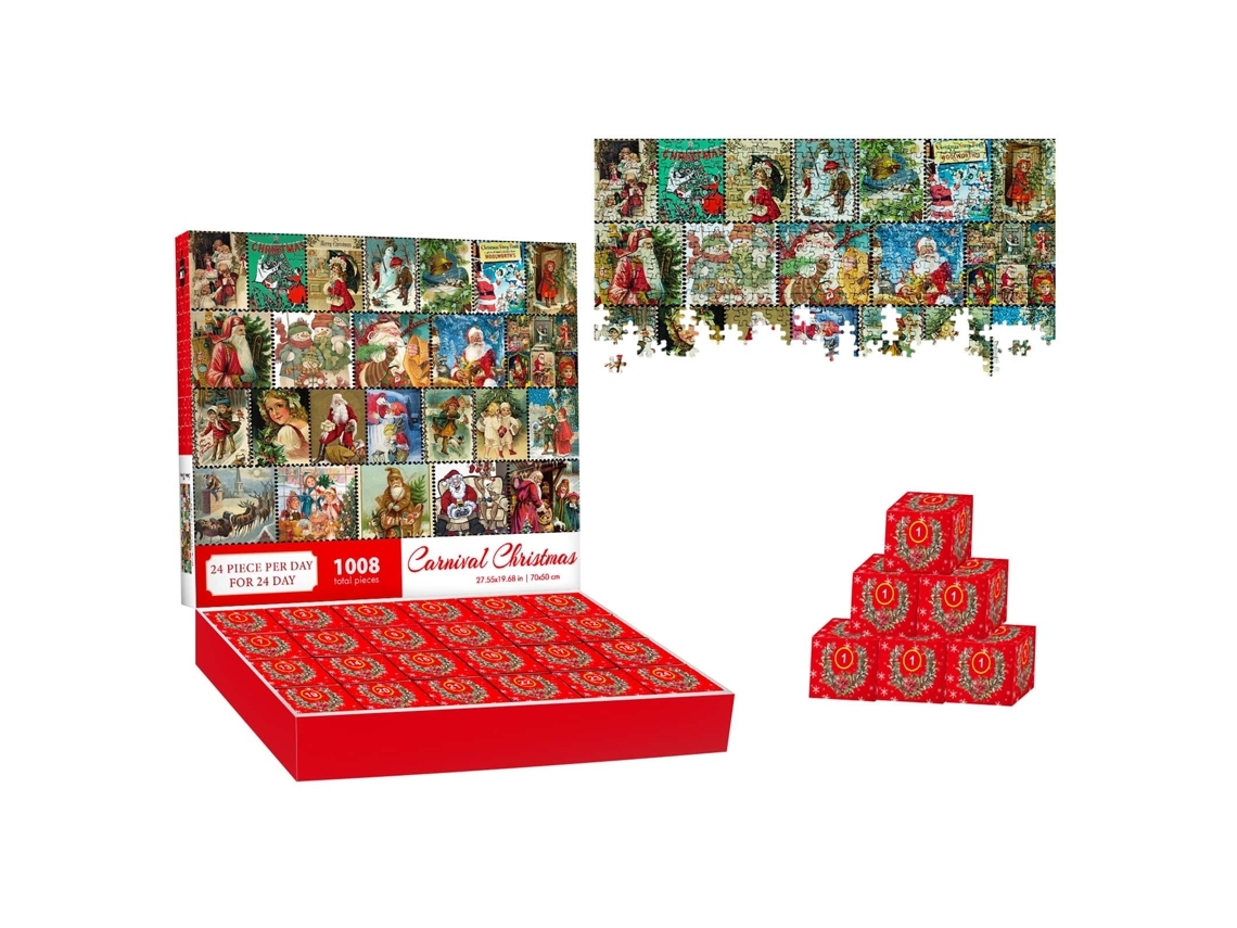 Puzzle Calendário do Advento 1008 Peças, Ergonômico, Uso Diário STELASPLEN