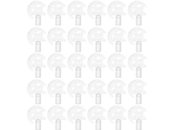 Pacote com 200 Luzes Led de Plástico Transparente, Tamanho Pequeno, em Formato de Estrela e Lua. SFUSHOS