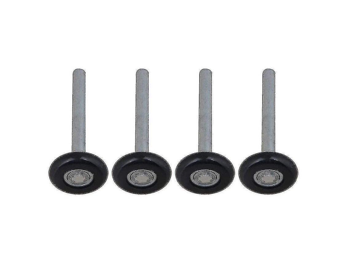 Roda de Nylon Alongada para Porta de Garagem, Preta.