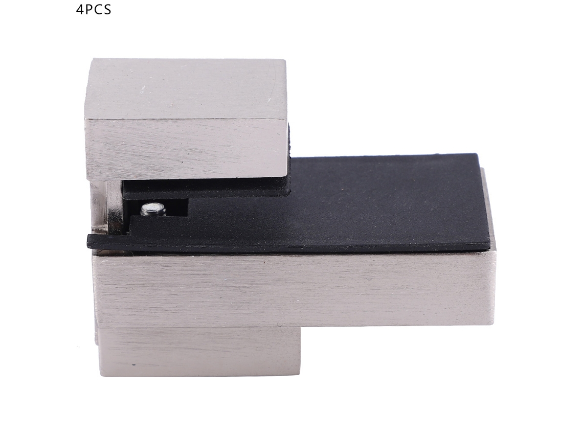 4pcs prendedores F fixos clip de suporte para prateleira de parede vidro madeira com pino (03)