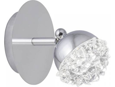 Aplique  ILUMINACIÓN Stella LED (6W - Vidro, Metal - Crómio)
