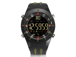 Smartwatch esportivo Bluetooth 4.0 com pedômetro e pulseira eletrônica (verde militar)