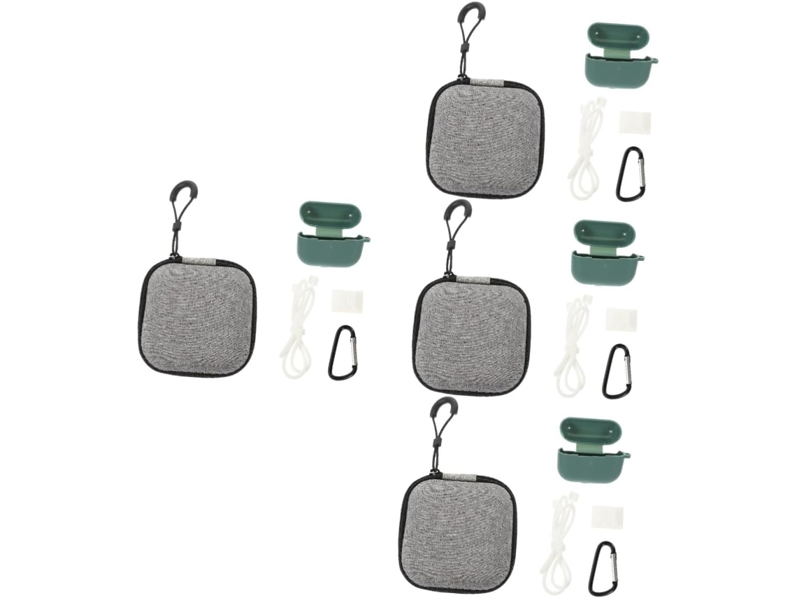 Conjunto de 4 Peças de Estojos para Fones de Ouvido Sem Fio Proteção Completa SFUSHOS